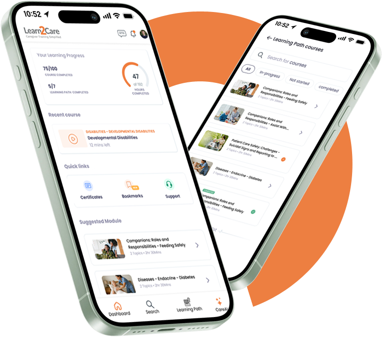 Caregiver app - Learn2Care