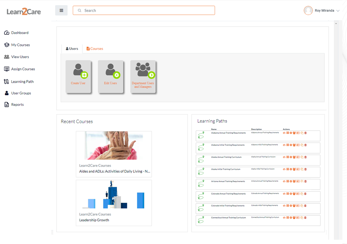 Learn2Care Caregiver Training Certification