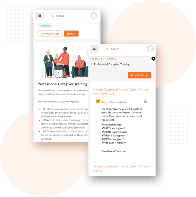 Transforming the Caregiver Learning Experience - Learn2Care
