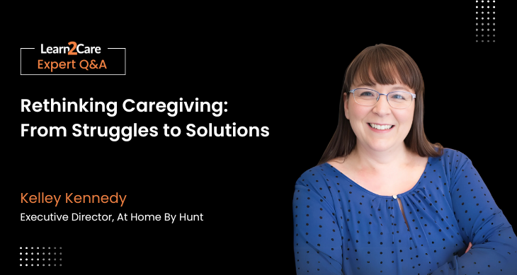 Kelley sharing insights on rethinking caregiving and navigating caregiver challenges