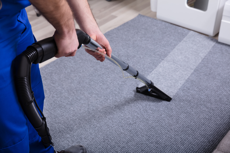 Caregiver training on cleaning carpets, rugs, and drapery safely