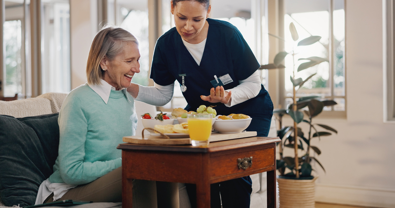 Caregiver training on meals planning