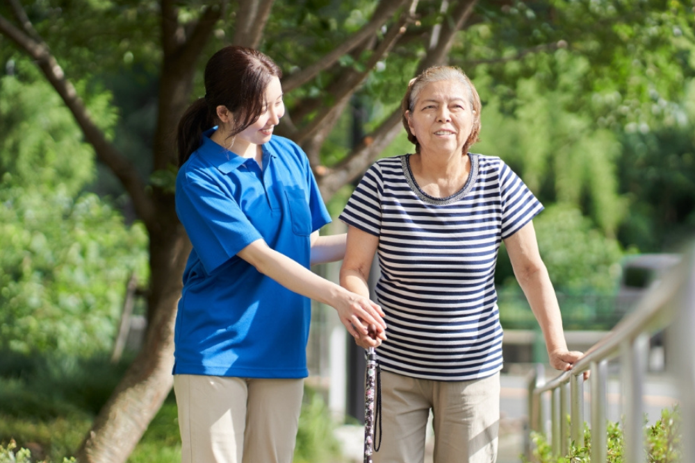 Caregiver learning HIV/AIDS caregiving skills
