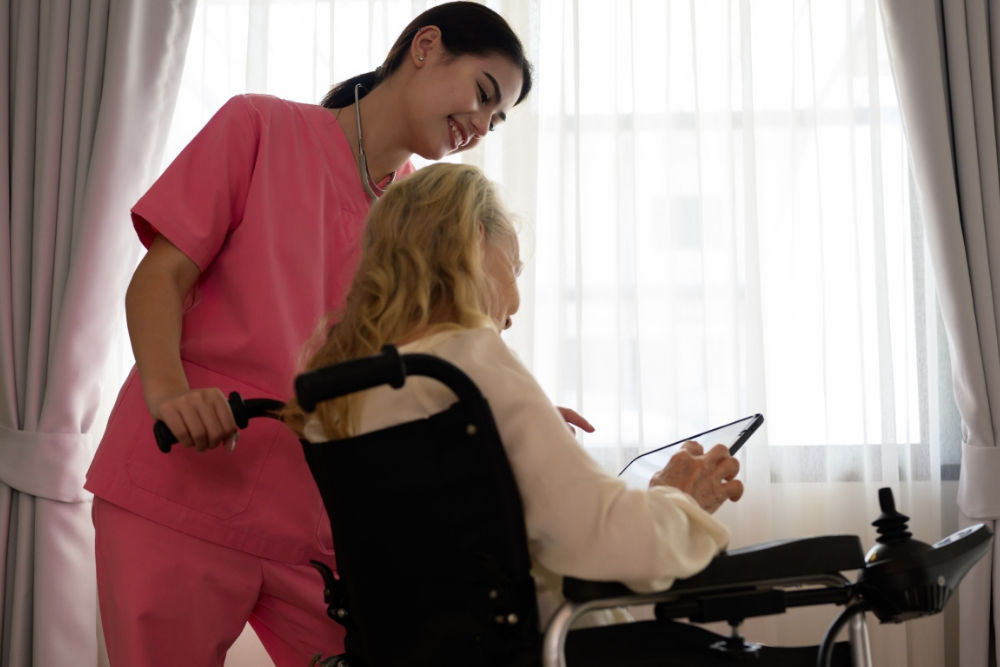 Caregiver training on housekeeping tasks